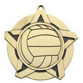 Super Star Medal -Volleyball- 2-1/4" Diameter